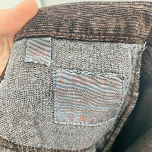 J Brand Brown Corduroy Bell Bottoms NWT Sz 24 - Picture 9 of 9